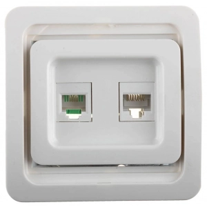 Комбинированная розетка СВЕТОЗАР CITY SV-54119-W