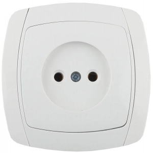 Одинарная розетка СВЕТОЗАР CITY LIGHT SV-54200-W