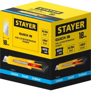 Нож с лезвием STAYER 0910_z01