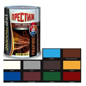 Грунт-эмаль по ржавчине Синяя 0,9кг Престиж
