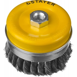 Щетка крацовка чашечная для УШМ STAYER 35137-100