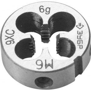Плашка метрическая М6 x 1.0 ЗУБР 4-28022-06-1.0