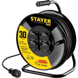 Удлинитель на катушке STAYER 55076-30