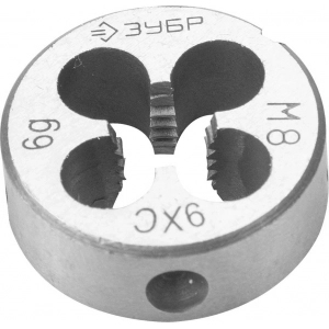 Плашка метрическая М8 x 1.25 ЗУБР 4-28022-08-1.25